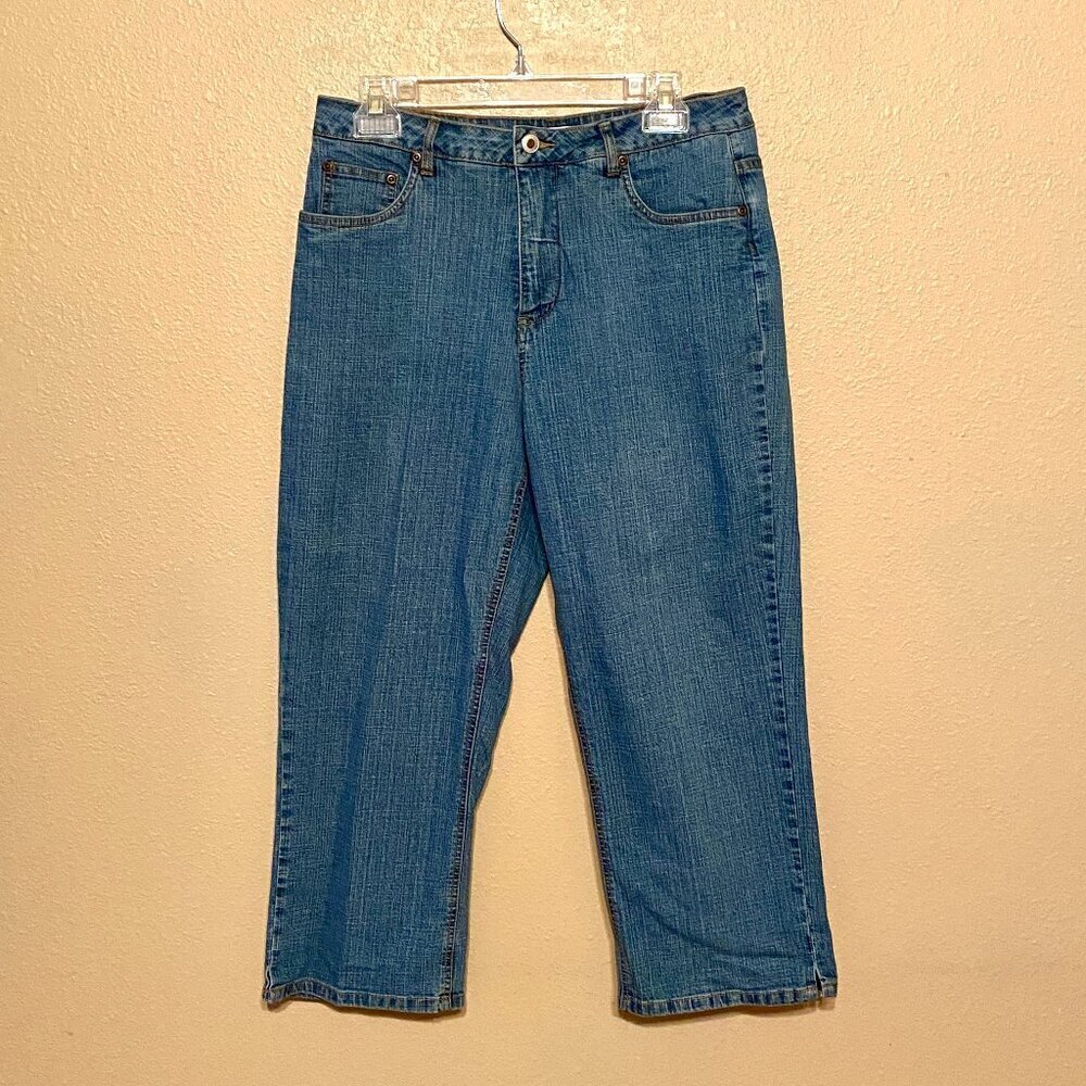 Coldwater Creek Capri Jeans Women's Size 10 Mid Rise Denim Blue Vintage